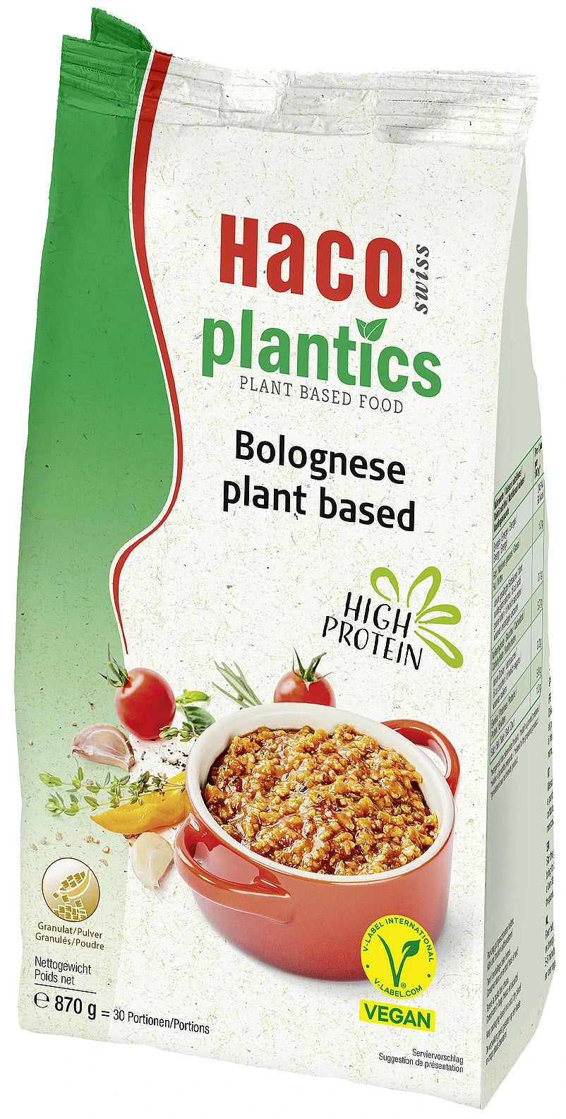 Haco plantics Bolognese (pflanzlich) – 870 g