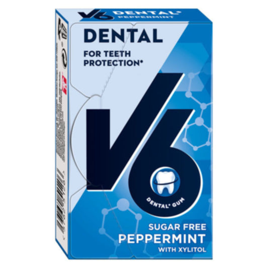 V6 Chewing Gum Peppermint 24 g