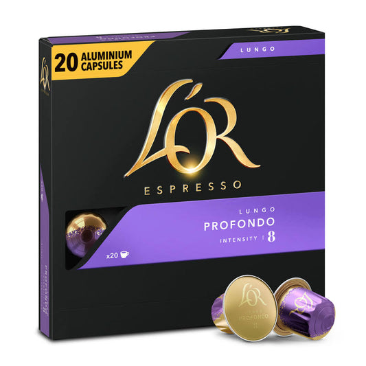 L'OR Lungo Profondo 20 capsules for Nespresso®