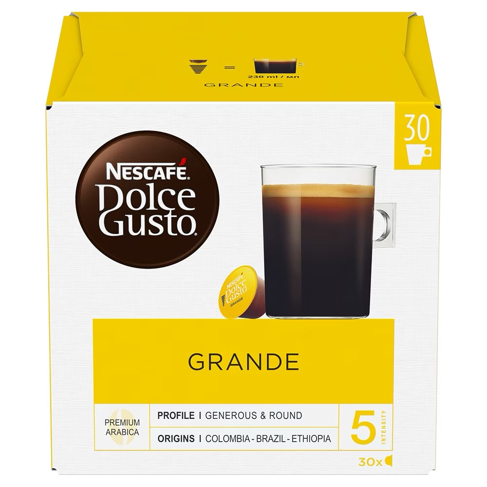 Nescafé Grande 30 Kapseln für Nescafé Dolce Gusto