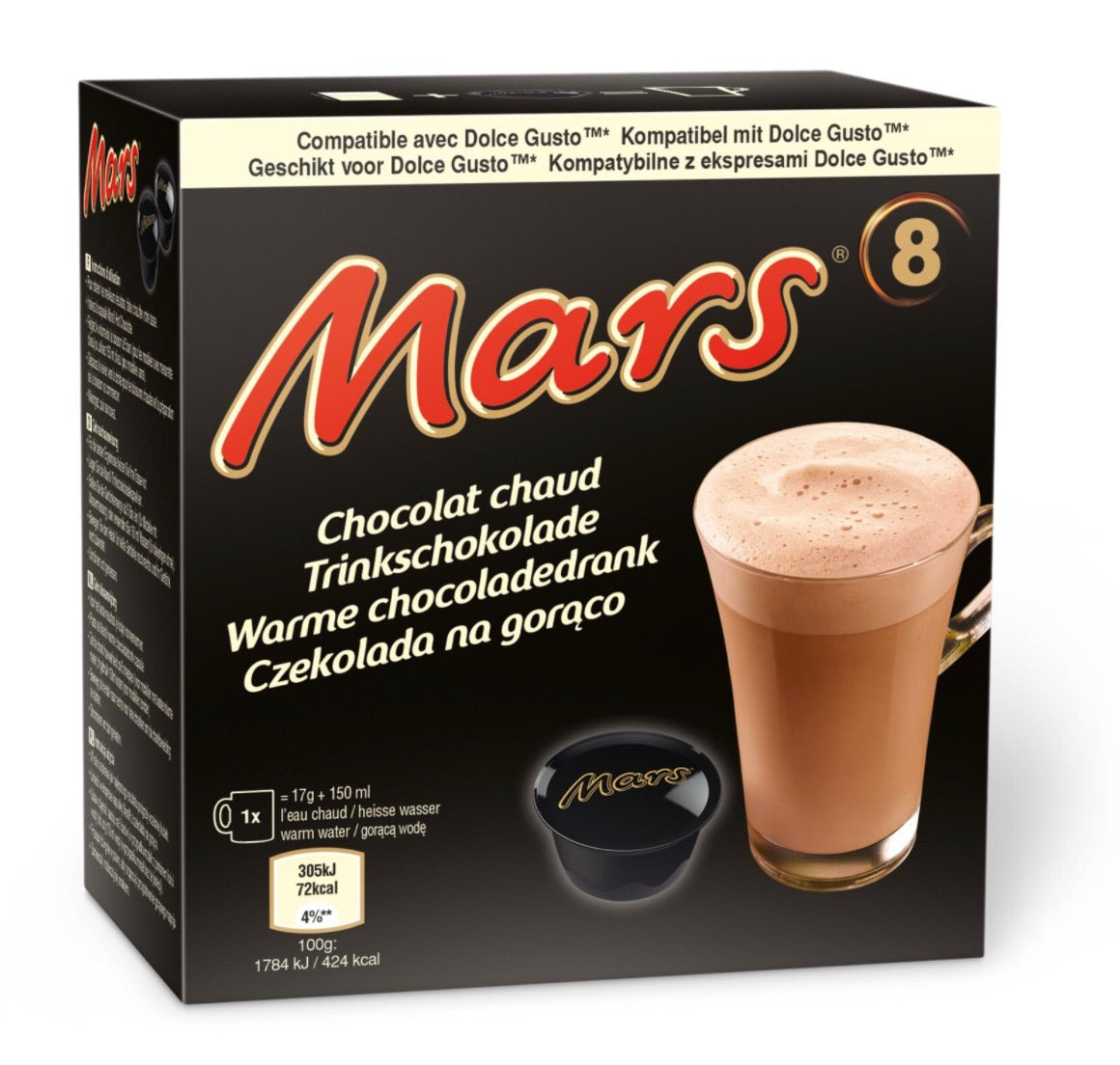 Mars 8 capsules for Dolce Gusto