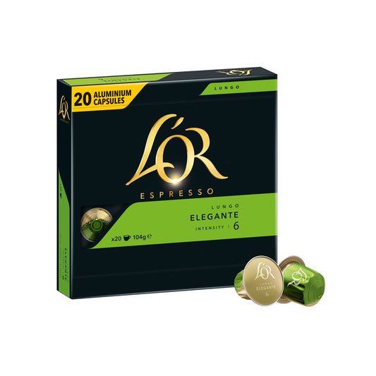 L'OR Lungo Elegante 20 capsules for Nespresso®