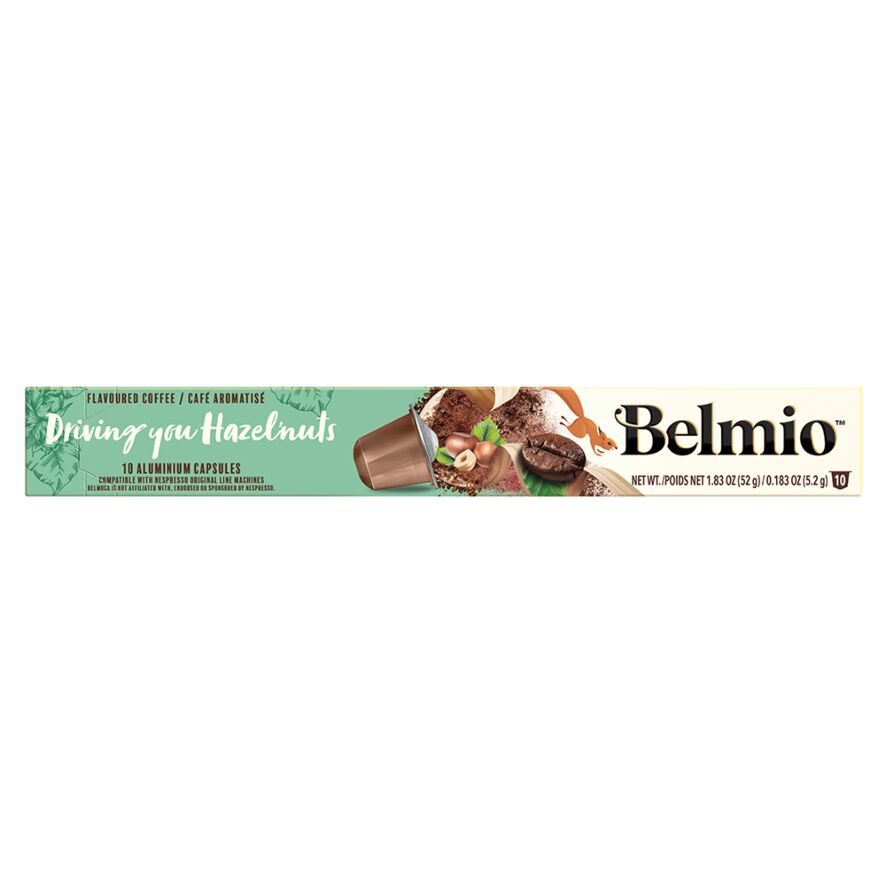 Belmio Driving you Noisettes, 10 capsules pour Nespresso®