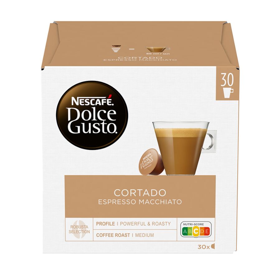 Cortado - Nescafé 30 capsules pour Nescafé Dolce Gusto