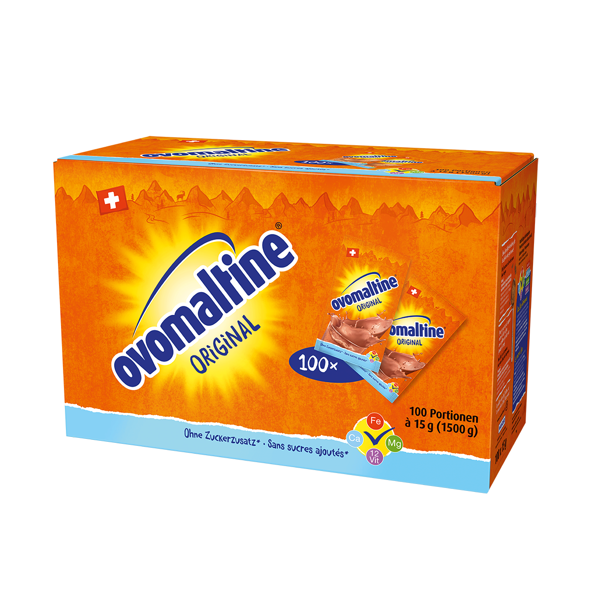 Ovaltine, sachet portions 100 x 15 g