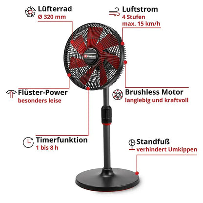 Einhell Power X-Change 18 V Akku-Standventilator GE-CF 18/220 P
