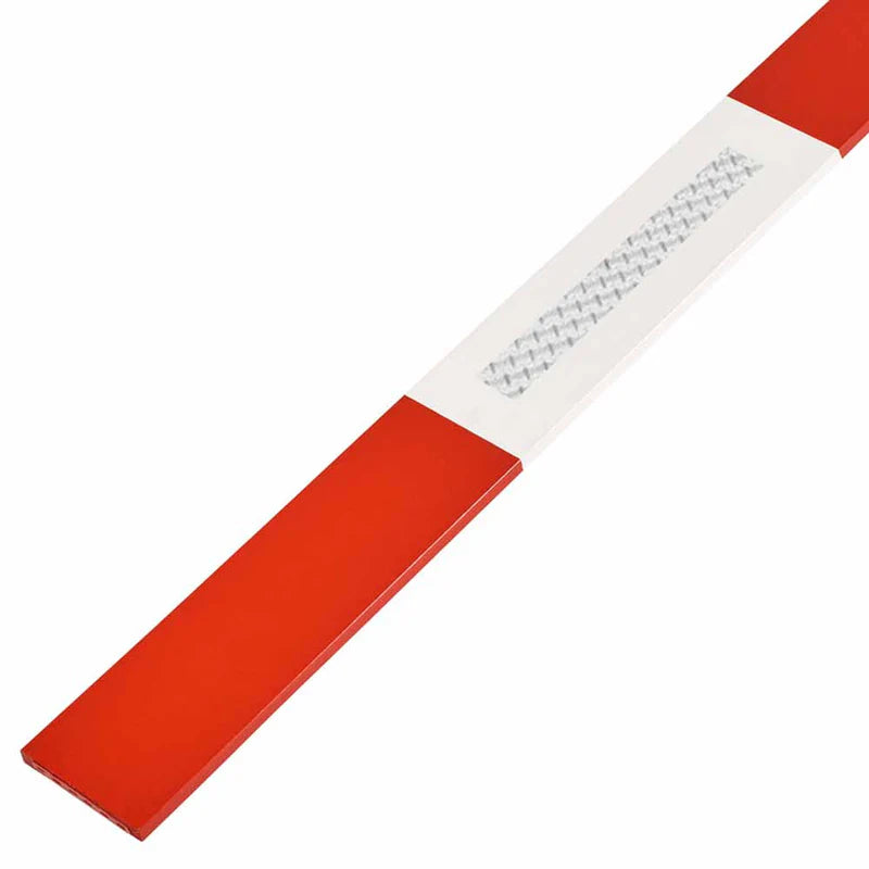 Absperrlatten mit R2-Reflektoren | 400 cm | Kiefernholz | mit Krallfix