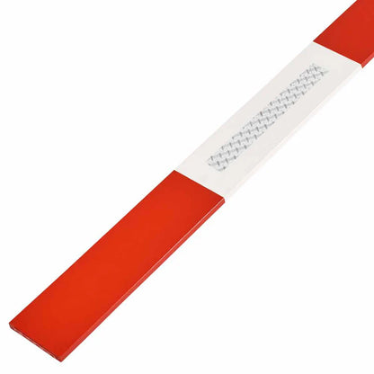 Absperrlatten mit R2-Reflektoren | 400 cm | Kiefernholz | mit Krallfix