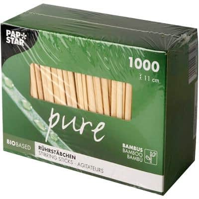 Papstar Stirrers Pure Bamboo 11 cm 1000 pieces