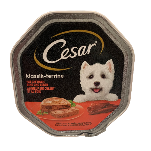 Cesar classic terrine with juicy beef and liver 150g