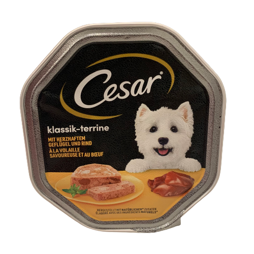 Cesar classic terrine with hearty poultry and beef 150g