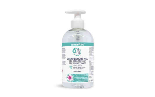 Hand disinfectant gel with pump, 500 ml