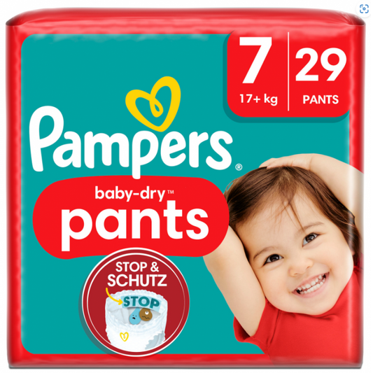 Pampers Baby-Dry Pants XXL Grösse 7, 17 kg 29 Stück
