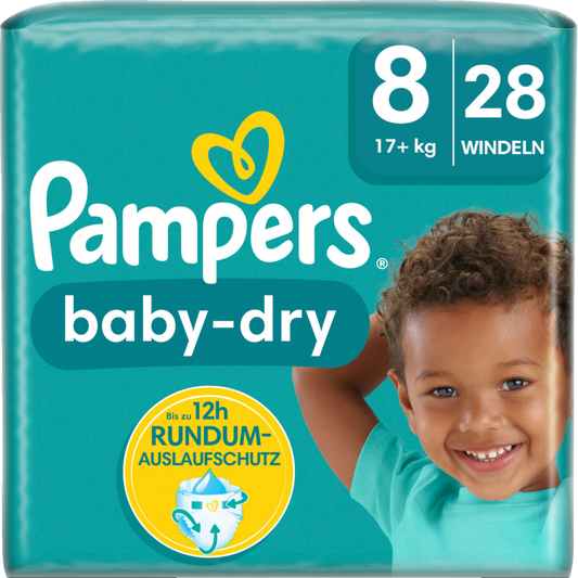 Pampers Baby-Dry XXL taille 8 17+ kg 28 pièces