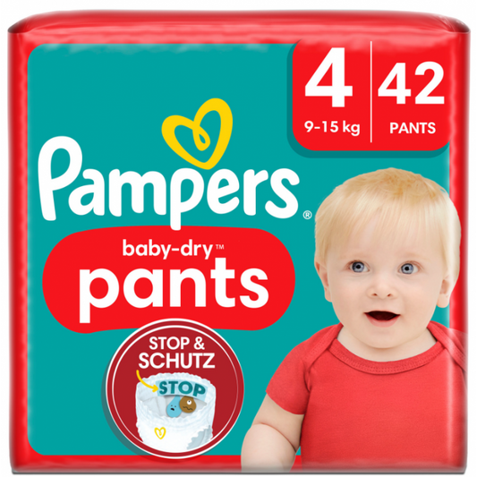 Pampers Baby-Dry Pants Maxi Grösse 4, 9-15 kg 42 Stück