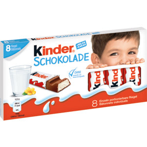 Kinder chocolate bars, 10 x 21g