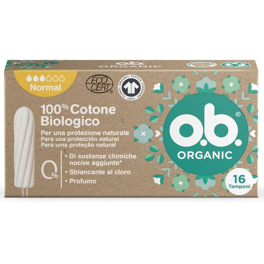OB Tampons Organic Normal, 16 pcs