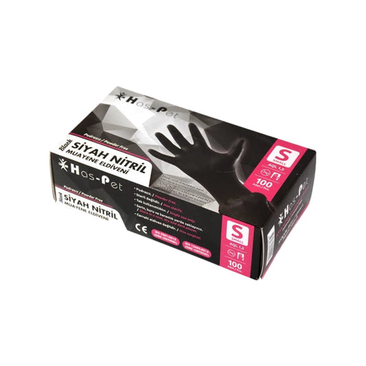 Has-Pet disposable gloves nitrile black size S