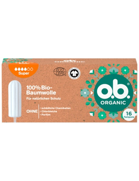 OB Tampons Organic Super, 16 pcs