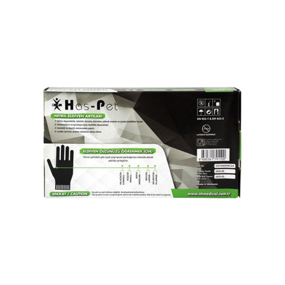 Has-Pet disposable gloves nitrile black size M